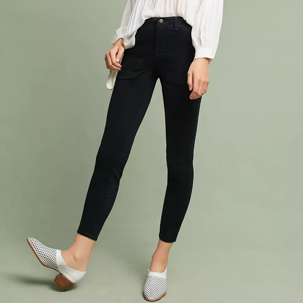 Anthropologie Slim Utility Pants 25 Petite